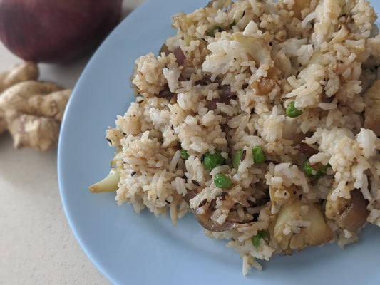 Vegetable Rice with Shivani's Garam Masala Spice