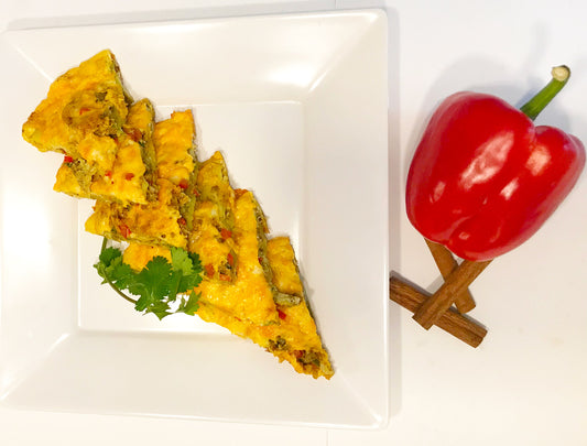Spicy Vindaloo Frittata with Shivani’s Vindaloo Masala Spice