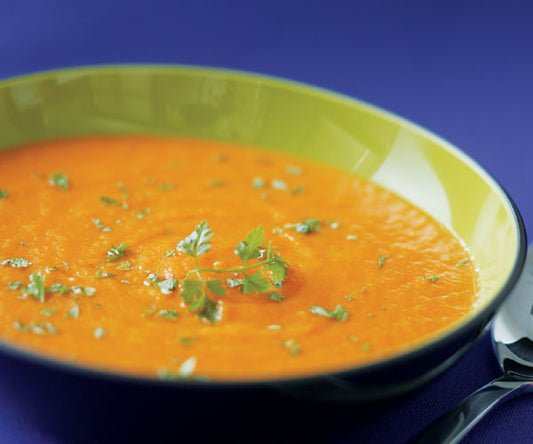Carrot Soup (Vegan and GF) with Shivani's Garam Masala Spice