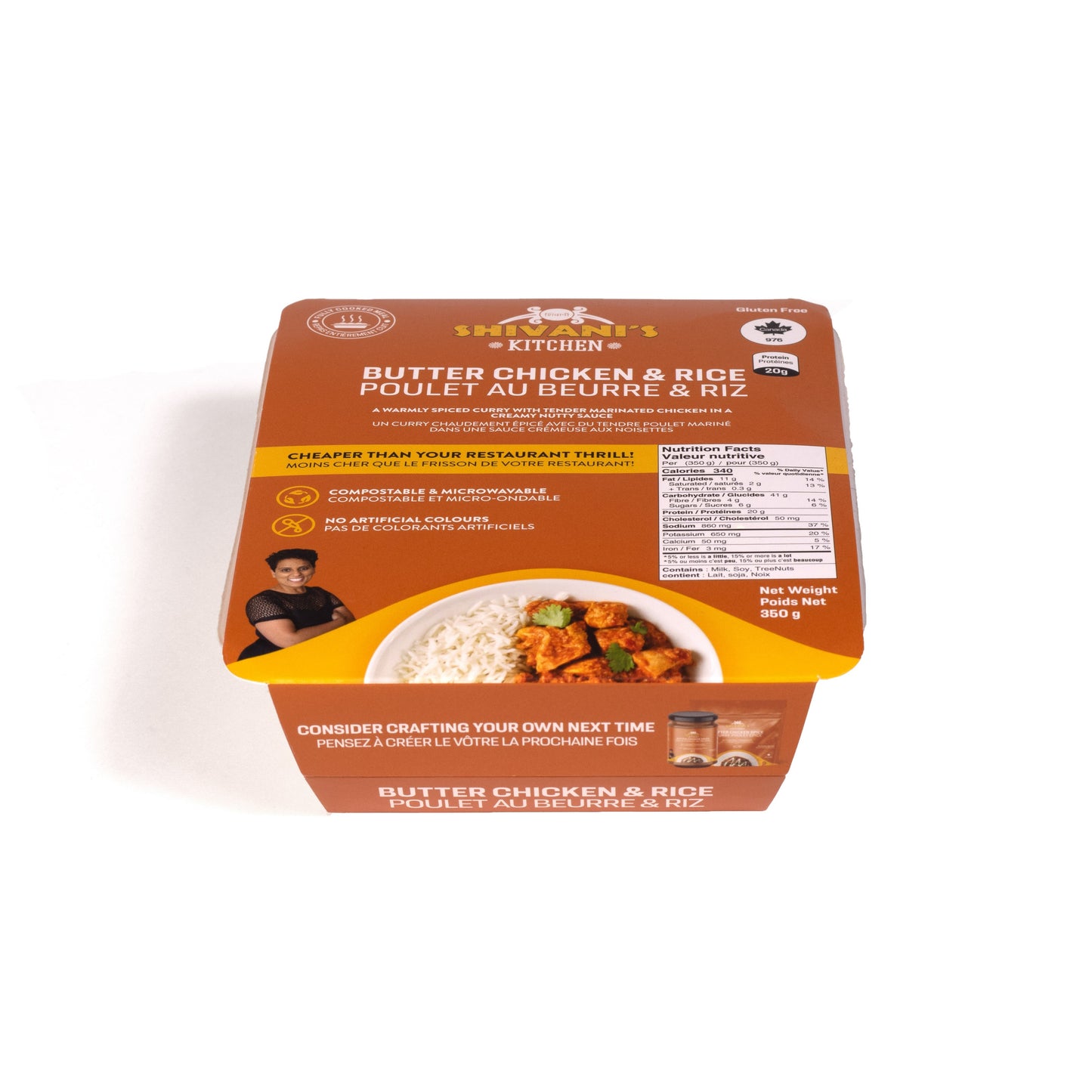 Butter chicken and Rice (pack of 6)