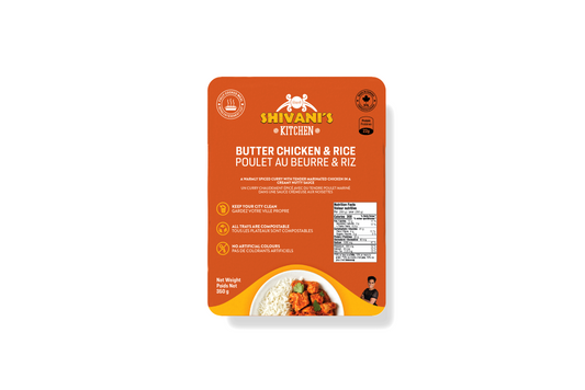 Butter chicken and Rice (pack of 3)